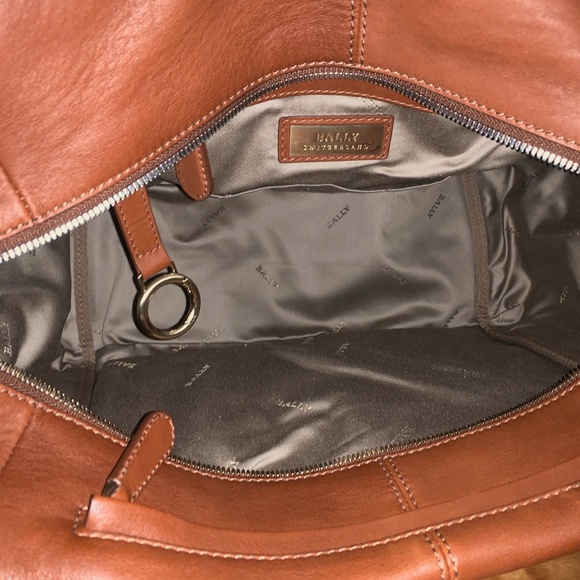 BALLY  BALLY  Leather Tote Bag with Shoulder Strap - Picture 5 of 5